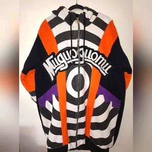 MUGUOGUOMU Zip Up Hoodie Size XL Anime Style Streetwear Sweatshirt RARE
